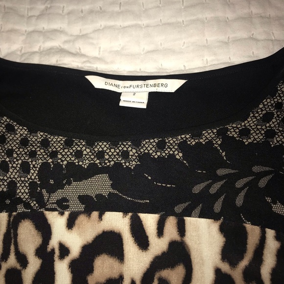 DVF leopard print top - Picture 4 of 5